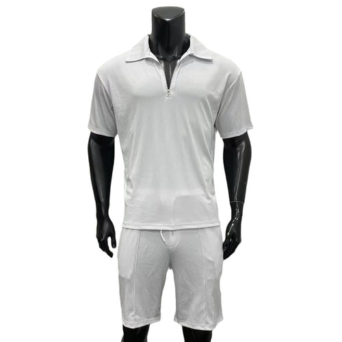 Men's Polo and Shorts Matching Set