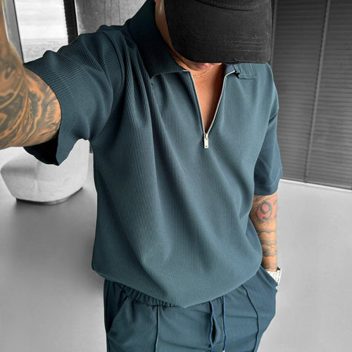 Men's Polo and Shorts Matching Set