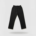 Uncuffed Baggy Sweatpants (Black)