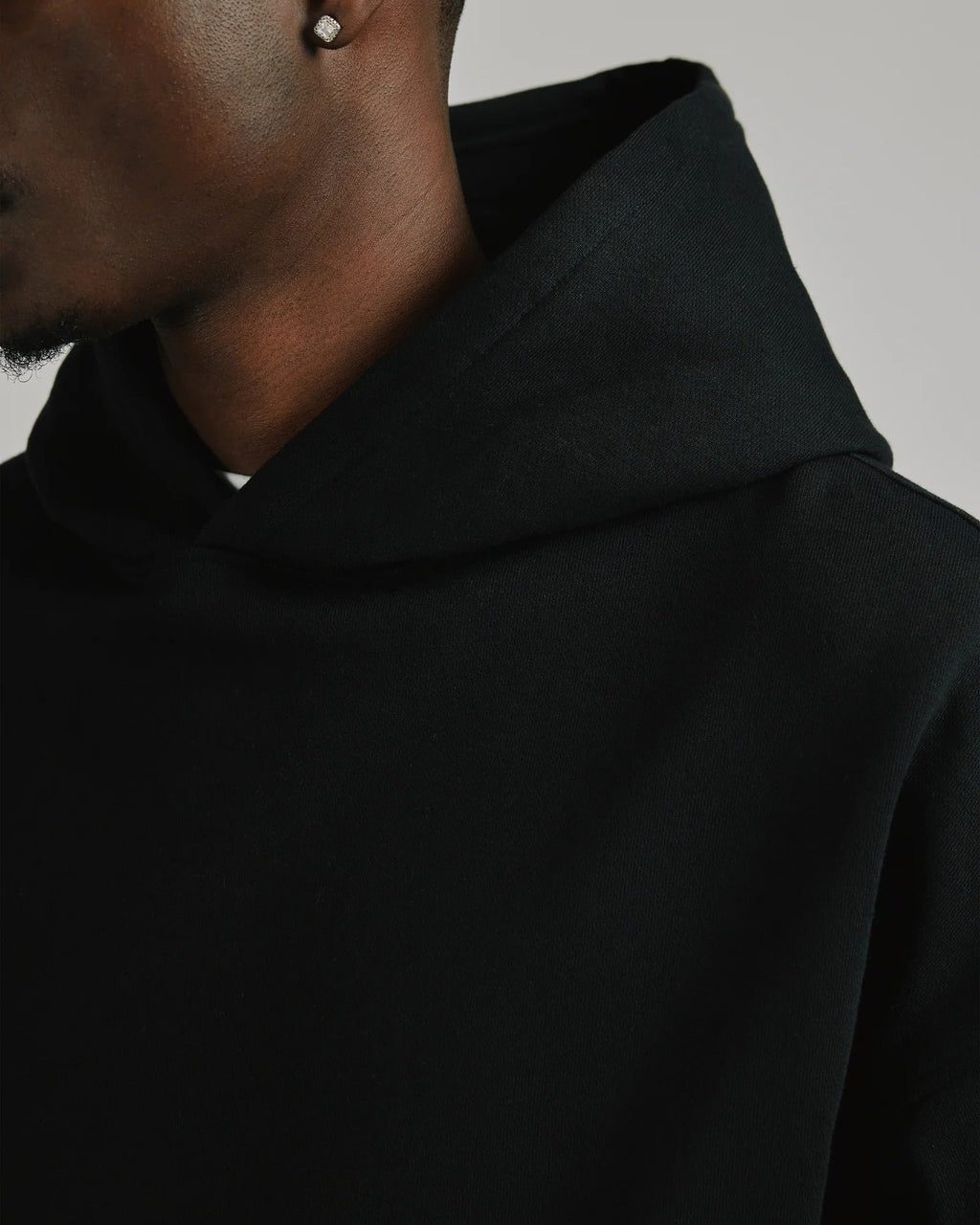 Relaxed Fit Hoodie (Black)